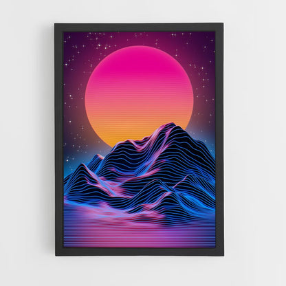 synthwave-9 cadre Noir