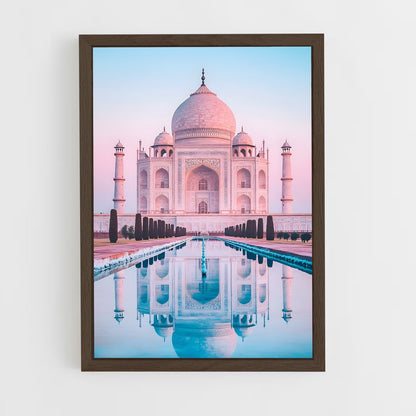 taj-mahal-11 cadre Bois foncé