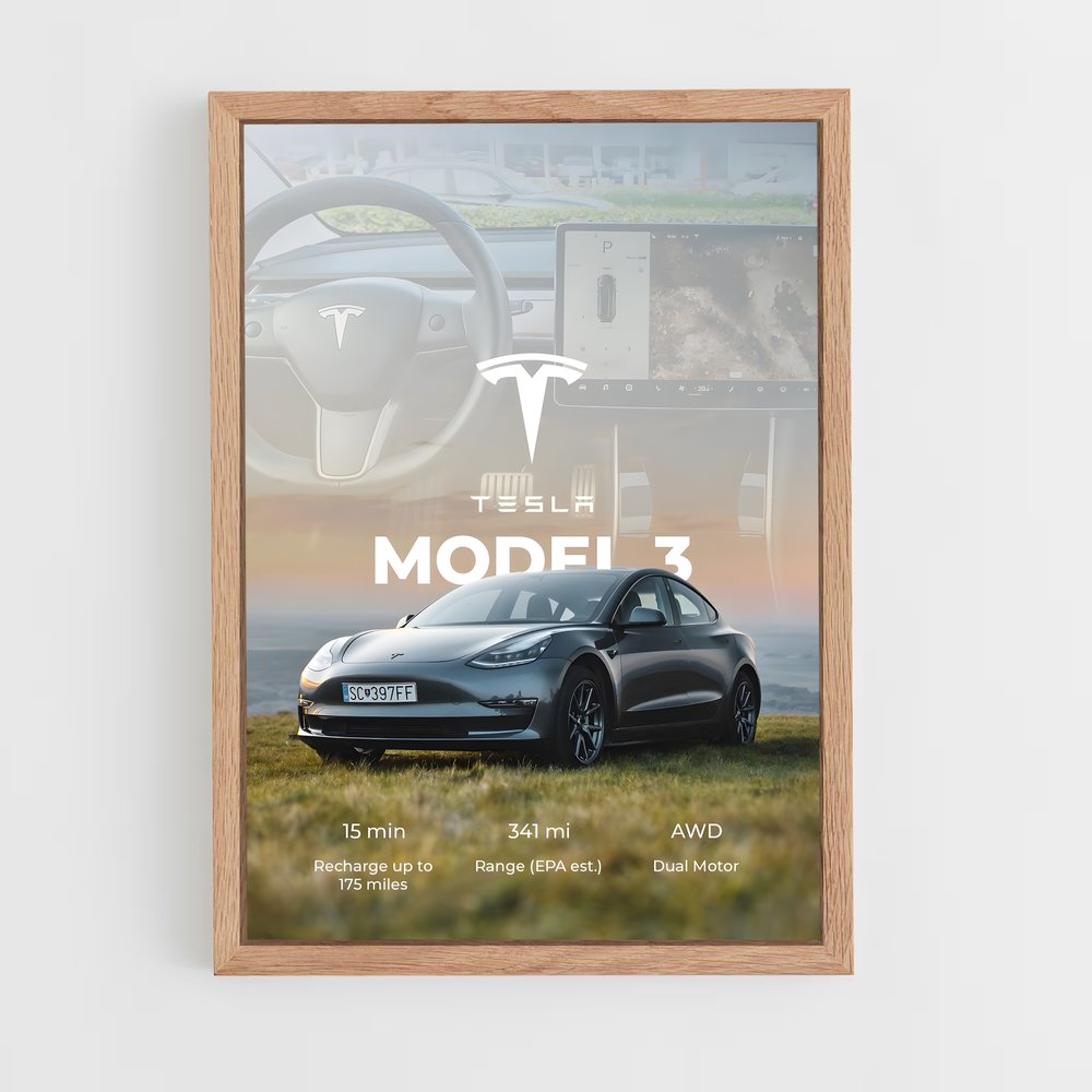 tesla-11 cadre Bois clair