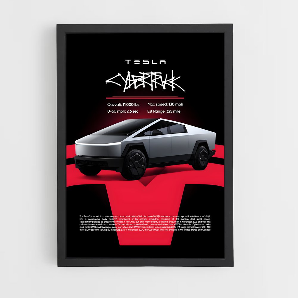 tesla-5 cadre Noir