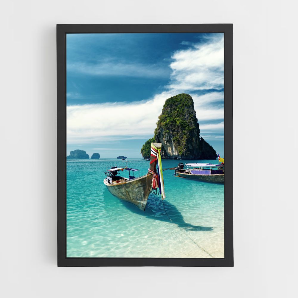 Turquoise Blue Ocean Poster