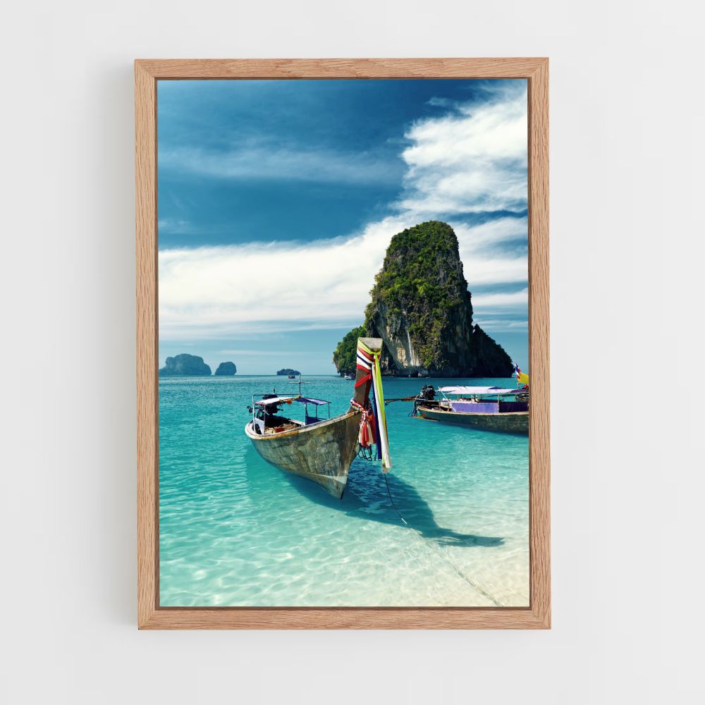 Turquoise Blue Ocean Poster