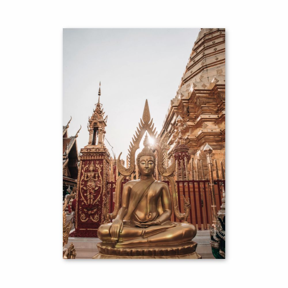 Golden Buddha Poster