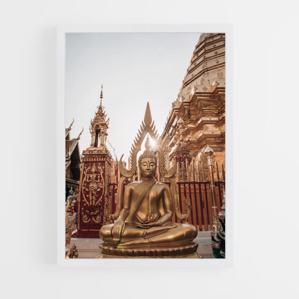 Golden Buddha Poster