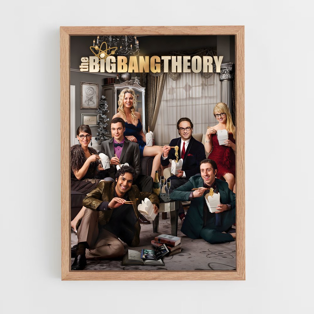 the-big-bang-theory-1 cadre Bois clair