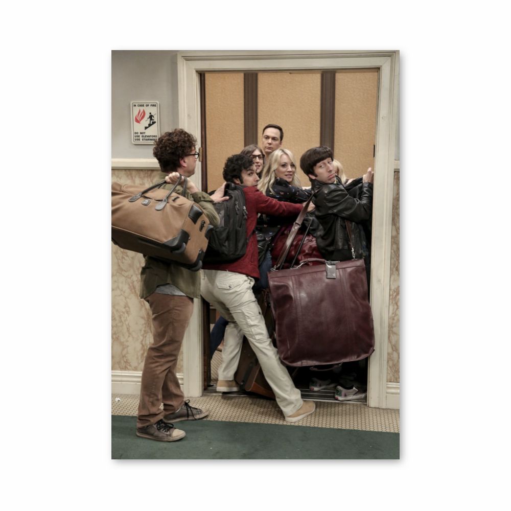 Poster The Big Bang Theory Elevator