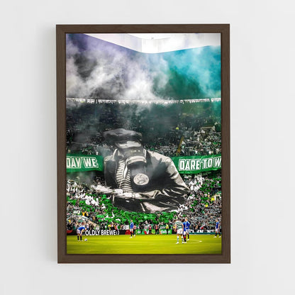 the-celtic-fc-12 cadre Bois foncé