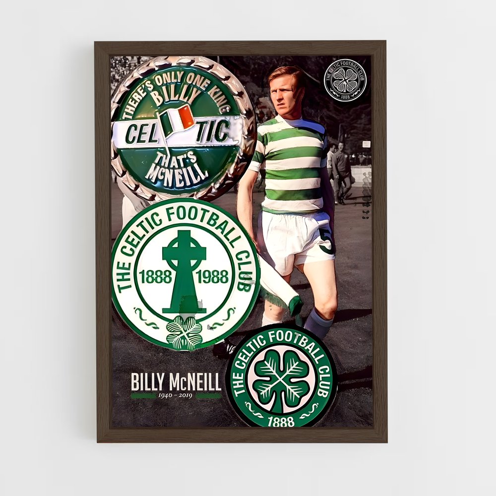 the-celtic-fc-4 cadre Bois foncé