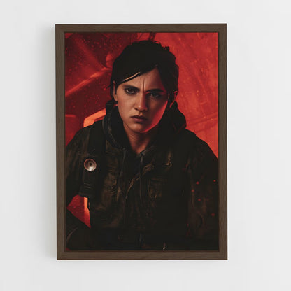 the-last-of-us-2 cadre Bois foncé