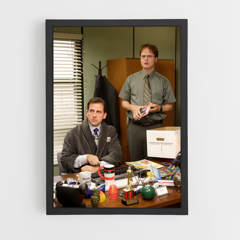 the-office-7 cadre Noir