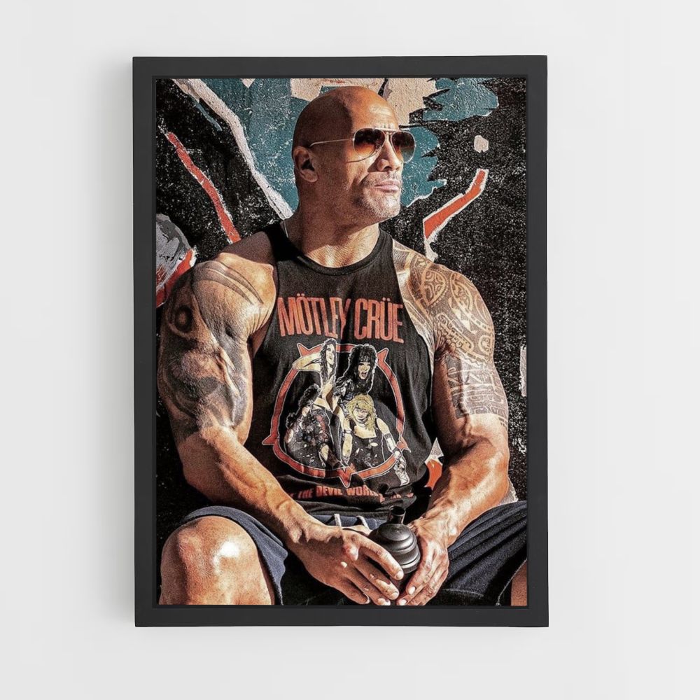 Dwayne Johnson Biceps Poster