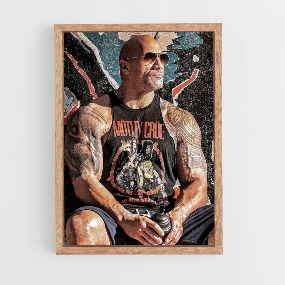 Dwayne Johnson Biceps Poster