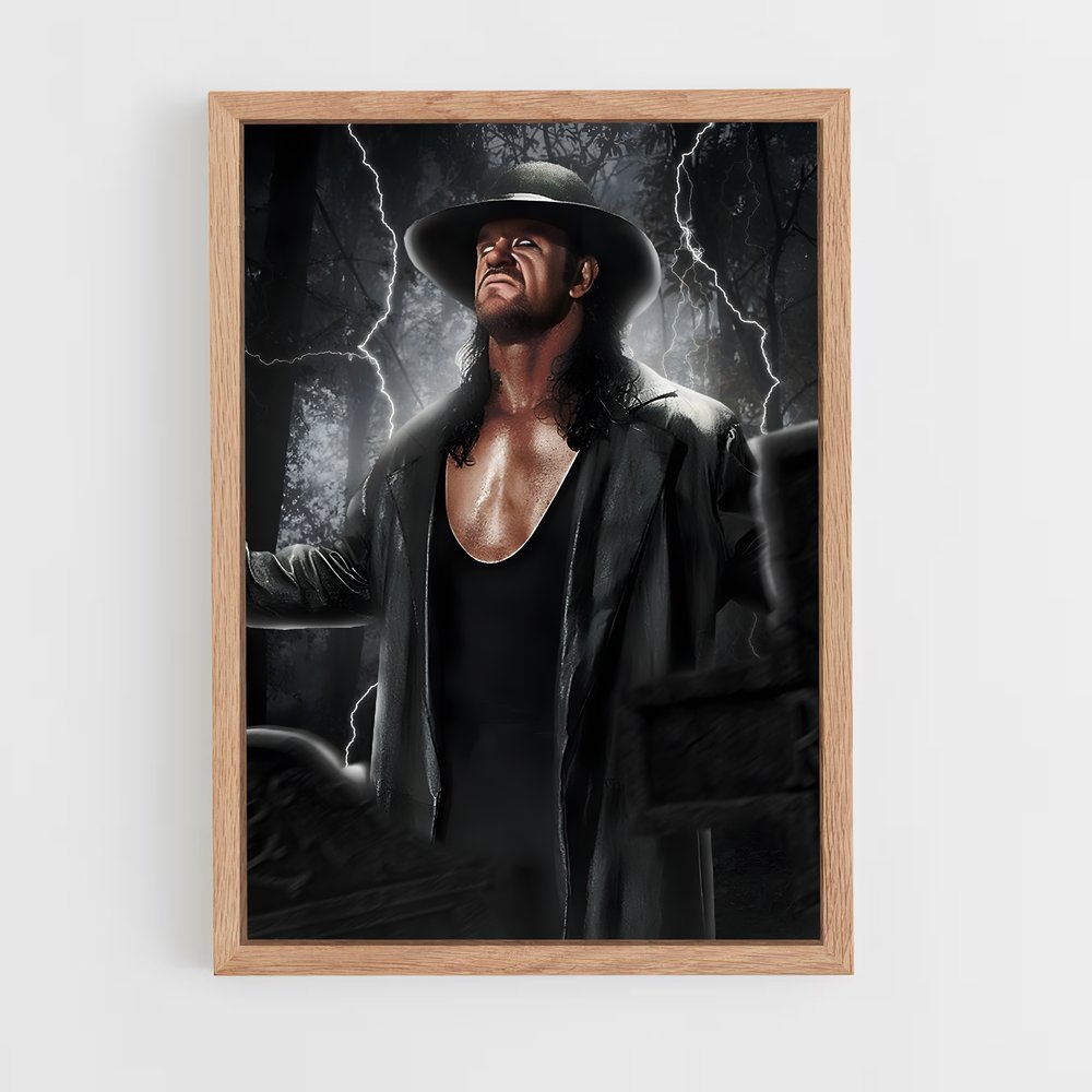 the-undertaker-10 cadre Bois clair