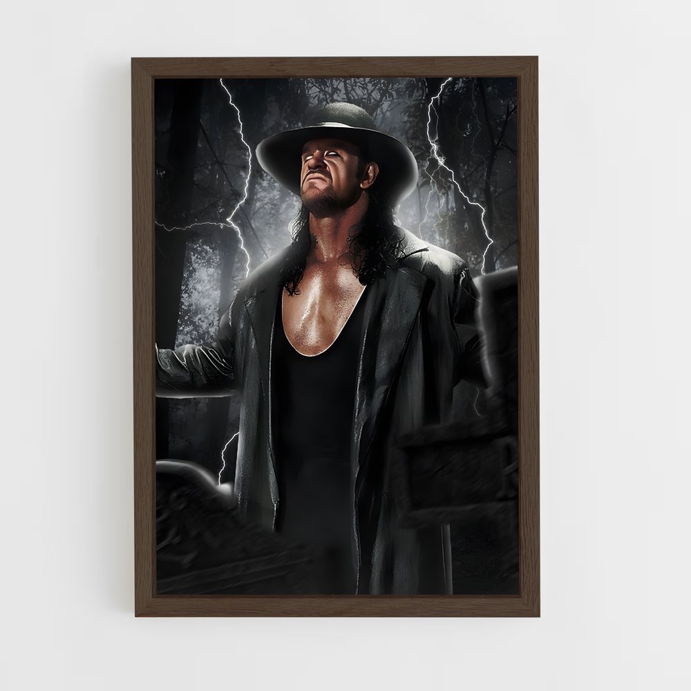 the-undertaker-10 cadre Bois foncé