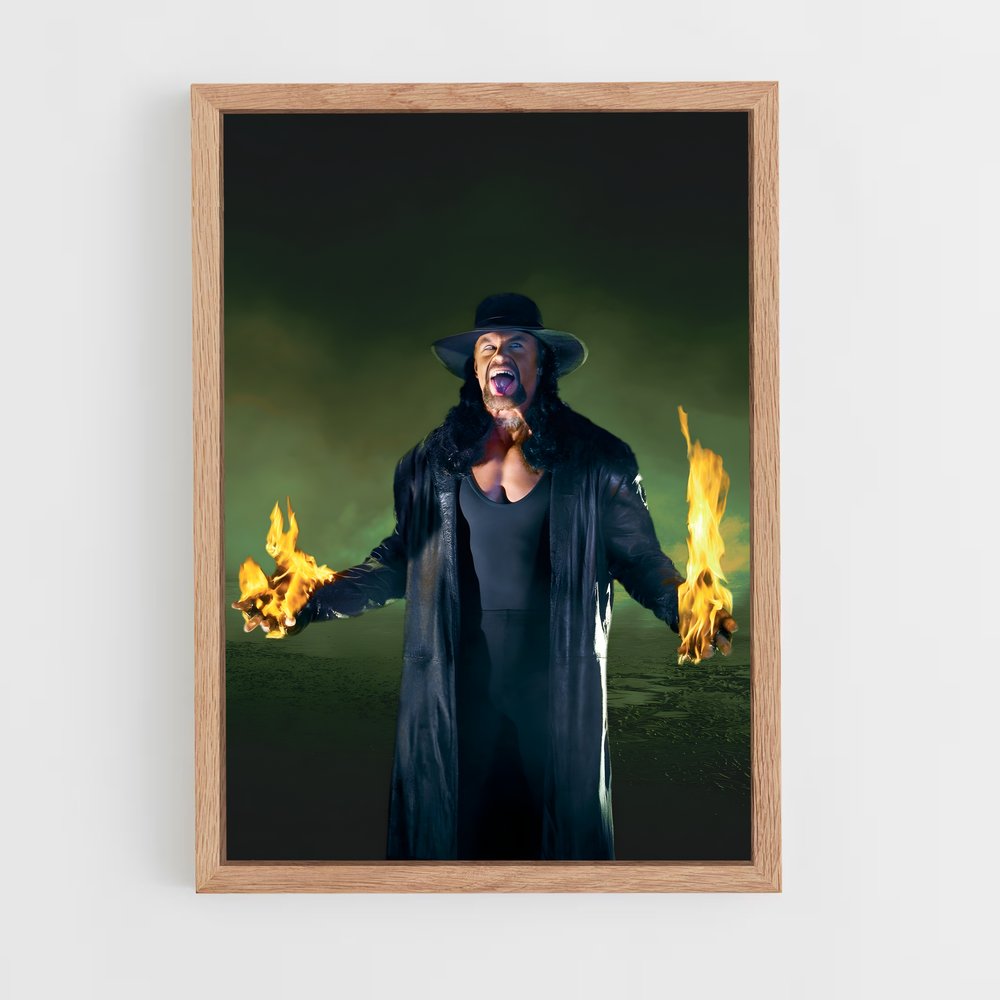 the-undertaker-7 cadre Bois clair