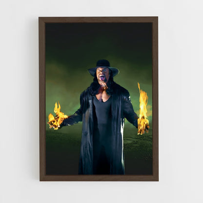 the-undertaker-7 cadre Bois foncé
