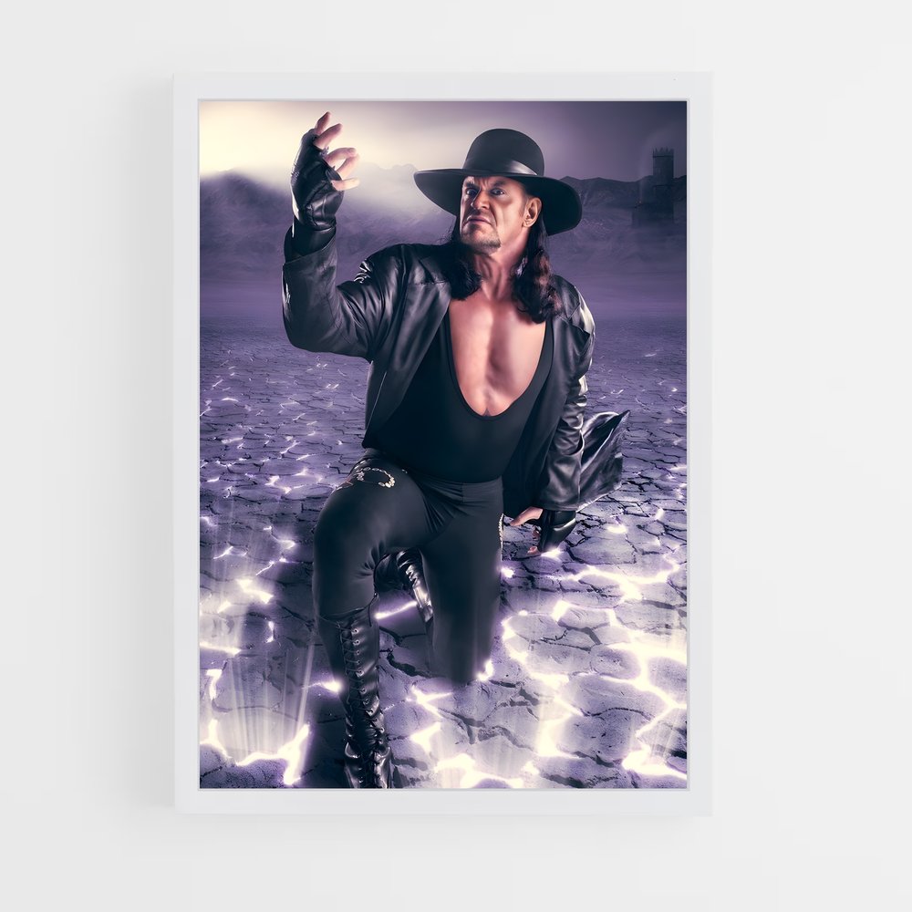 the-undertaker-9 cadre Blanc