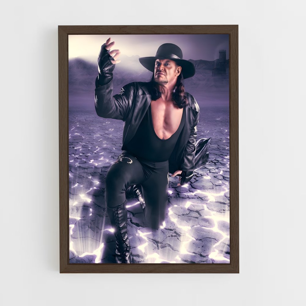 the-undertaker-9 cadre Bois foncé