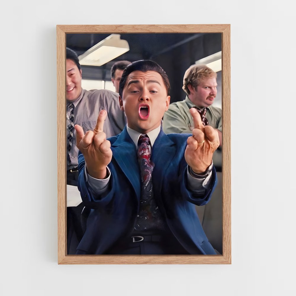 the-wolf-of-wall-street-6 cadre Bois clair
