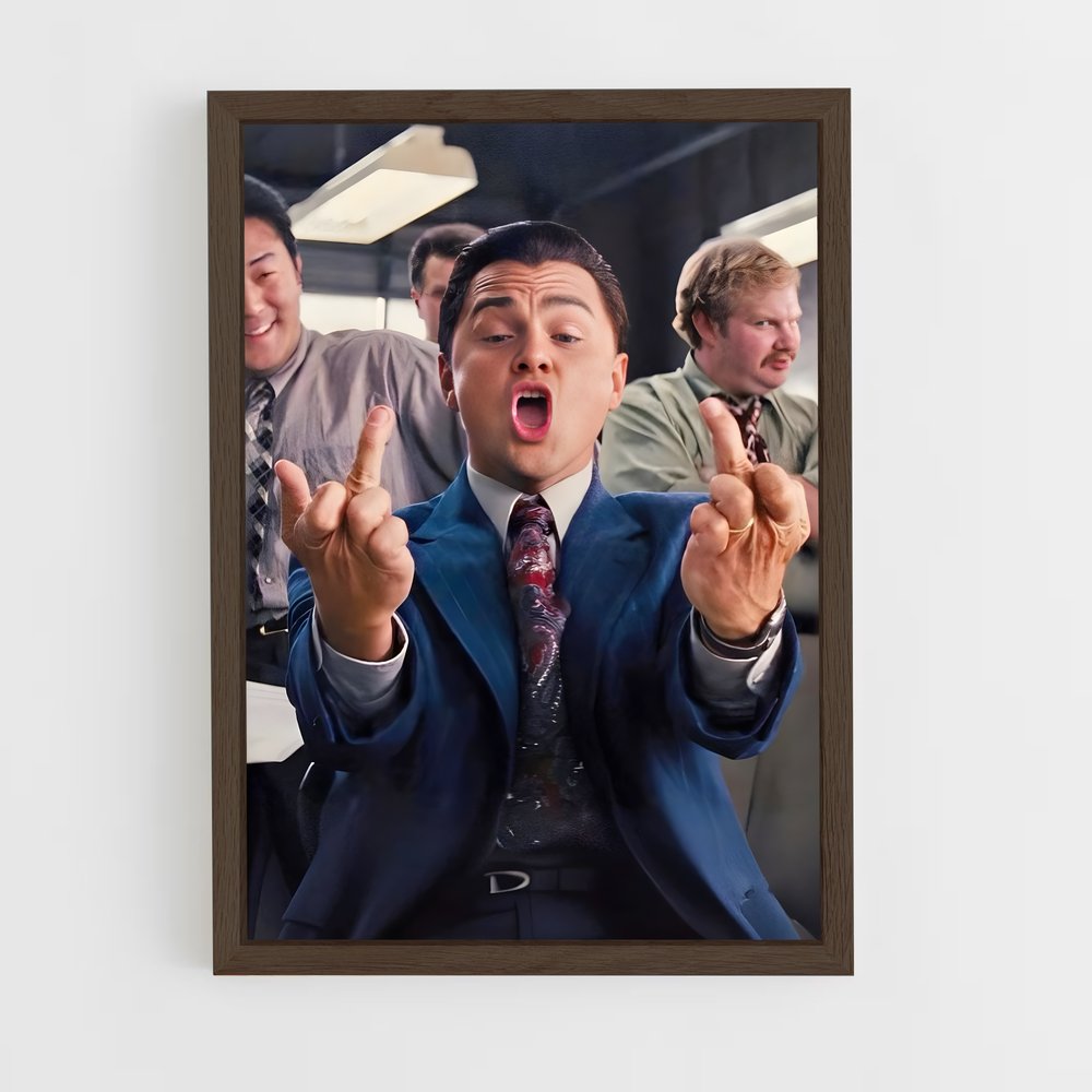 the-wolf-of-wall-street-6 cadre Bois foncé