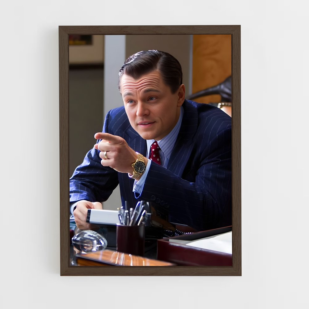 the-wolf-of-wall-street-8 cadre Bois foncé