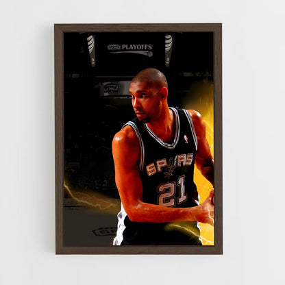 tim-duncan-2 cadre Bois foncé