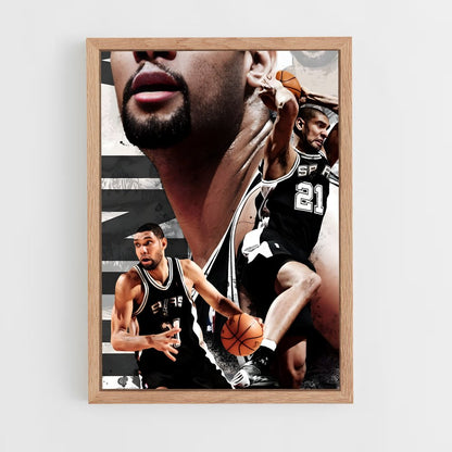 tim-duncan-4 cadre Bois clair