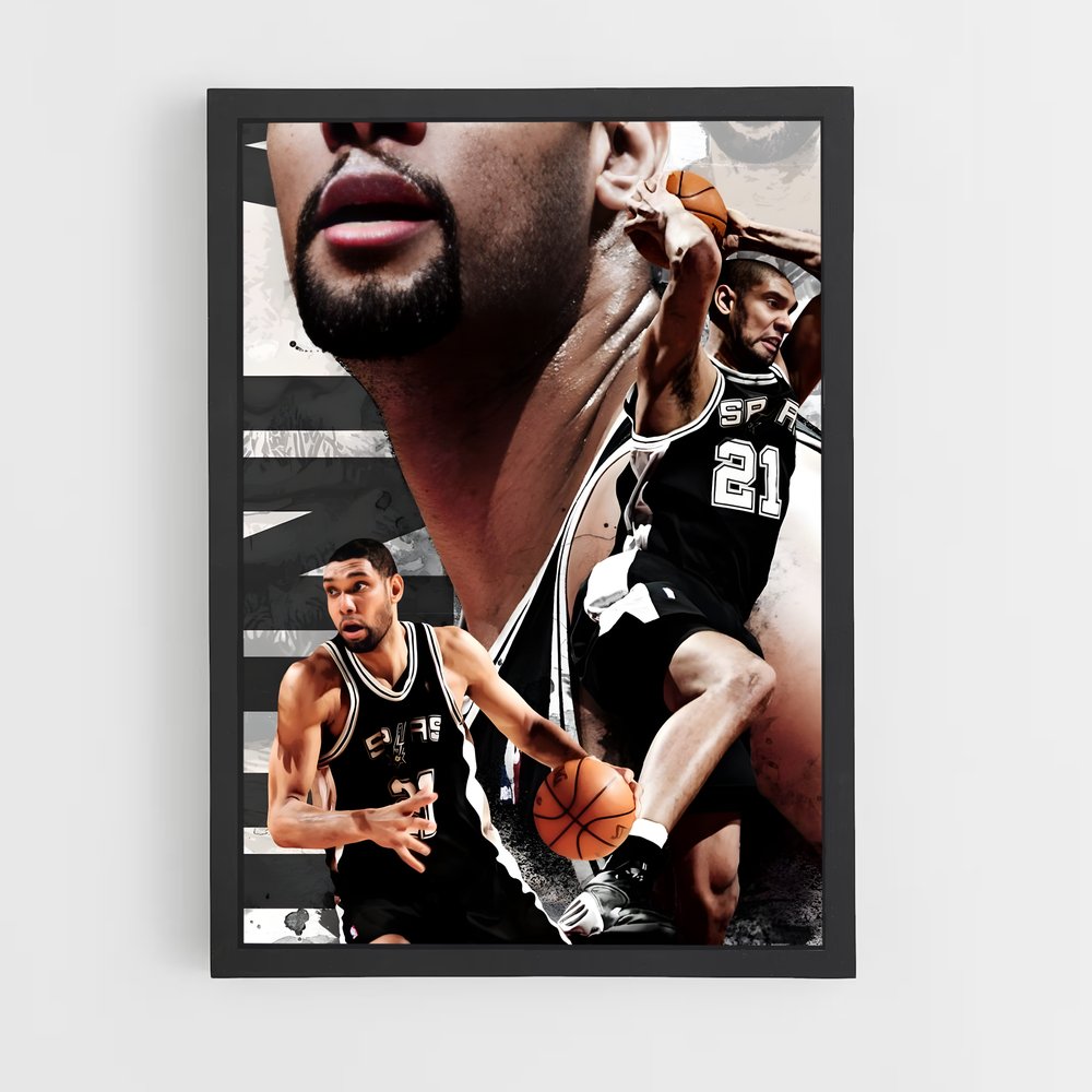 tim-duncan-4 cadre Noir