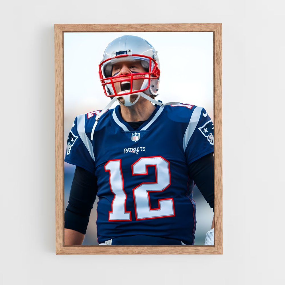 tom-brady-6 cadre Bois clair