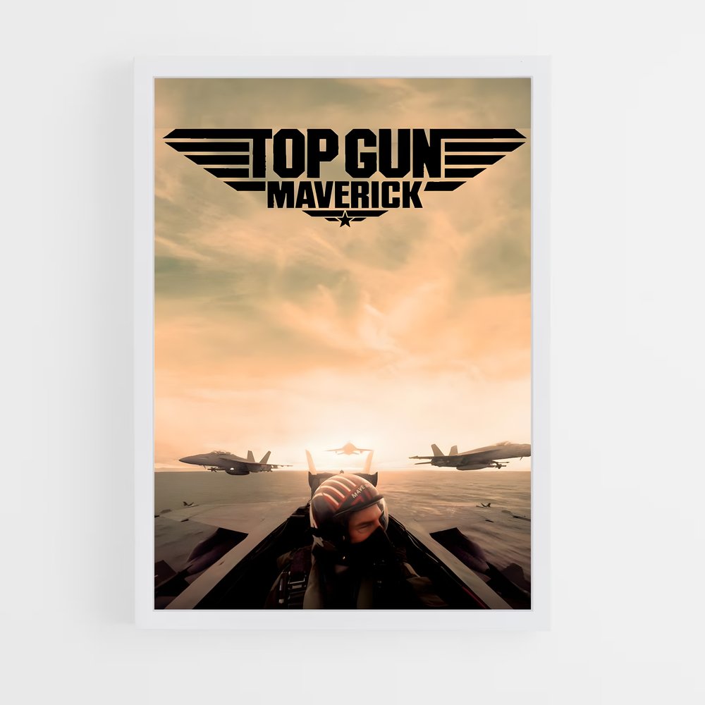 top-gun-7 cadre Blanc