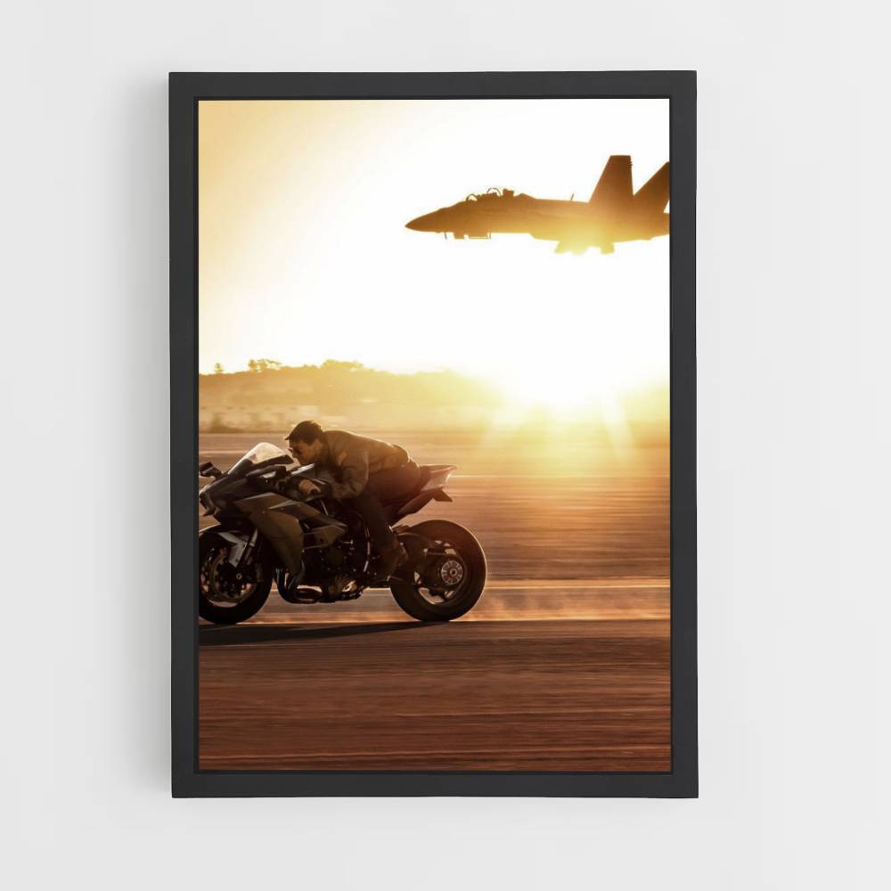 Poster Top Gun Motorcycle Airplane