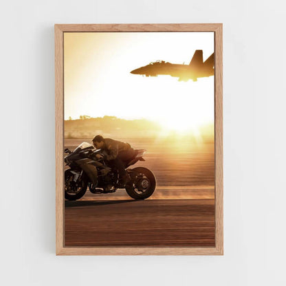 Poster Top Gun Motorcycle Airplane