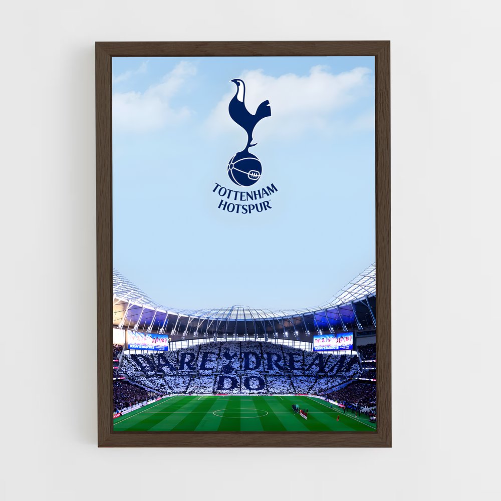 tottenam-2 cadre Bois foncé
