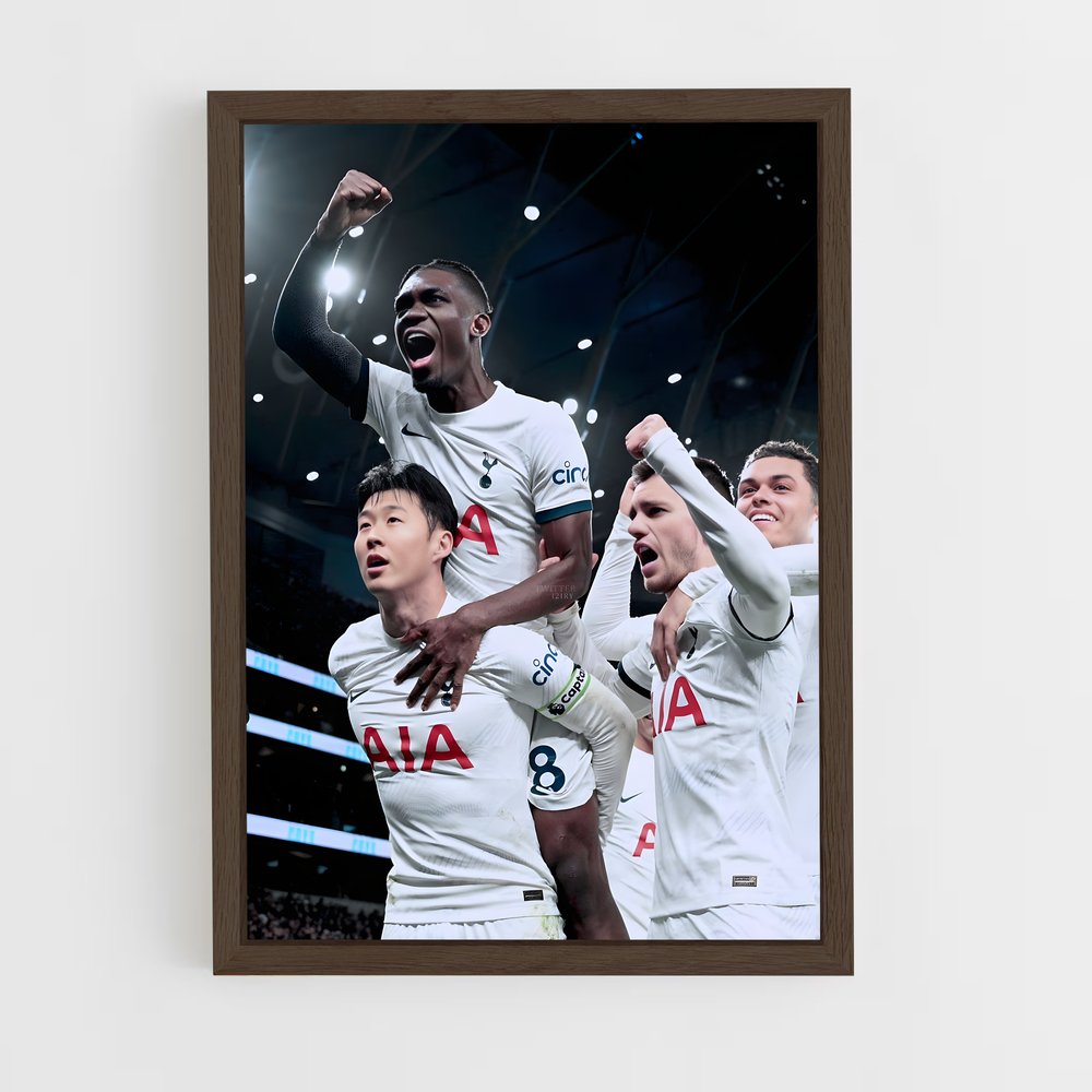 tottenam-4 cadre Bois foncé