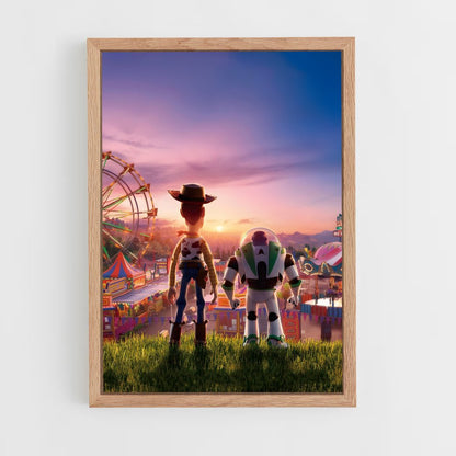 toy-story-3 cadre Bois clair