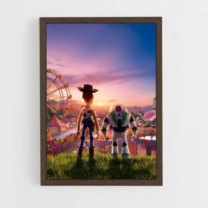 toy-story-3 cadre Bois foncé