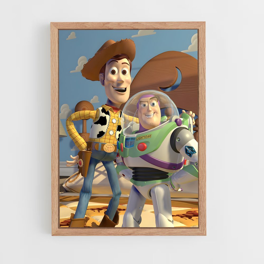 toy-story-4 cadre Bois clair