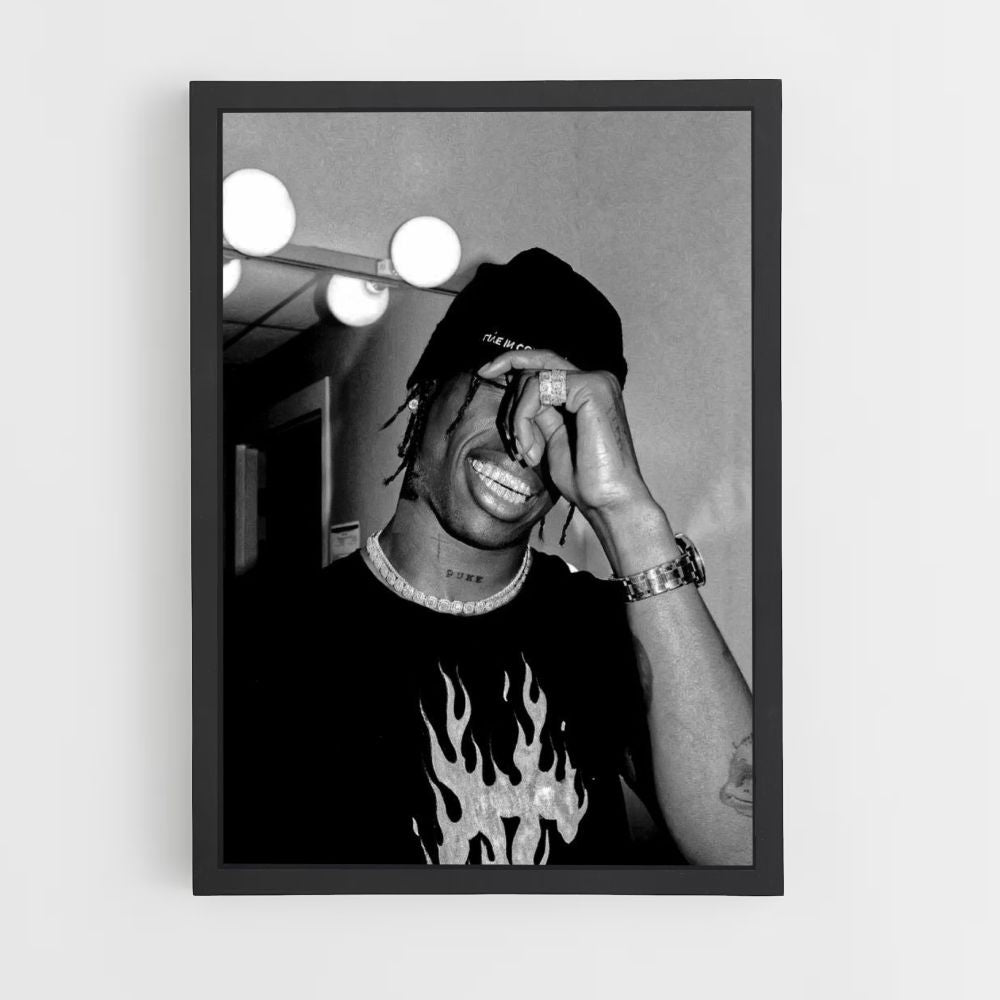 Travis Scott Grey Poster