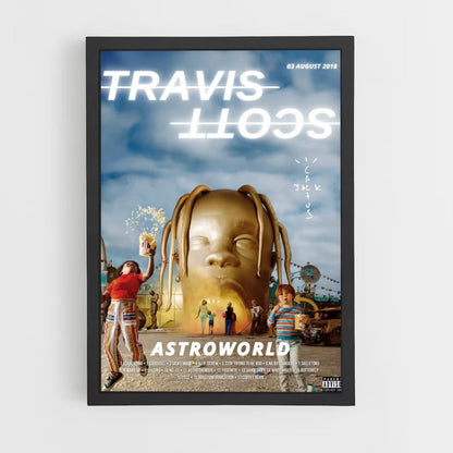 Travis Scott Gold Poster