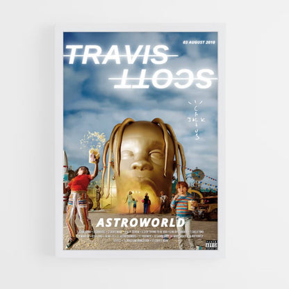 Travis Scott Gold Poster