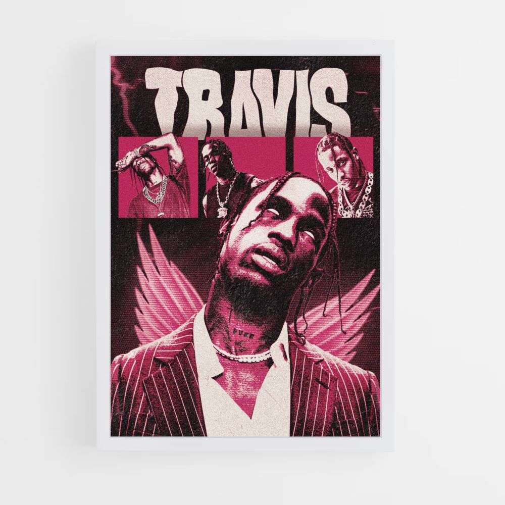 Travis Red Poster