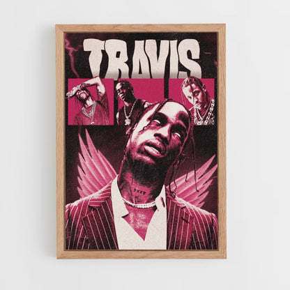 Travis Red Poster