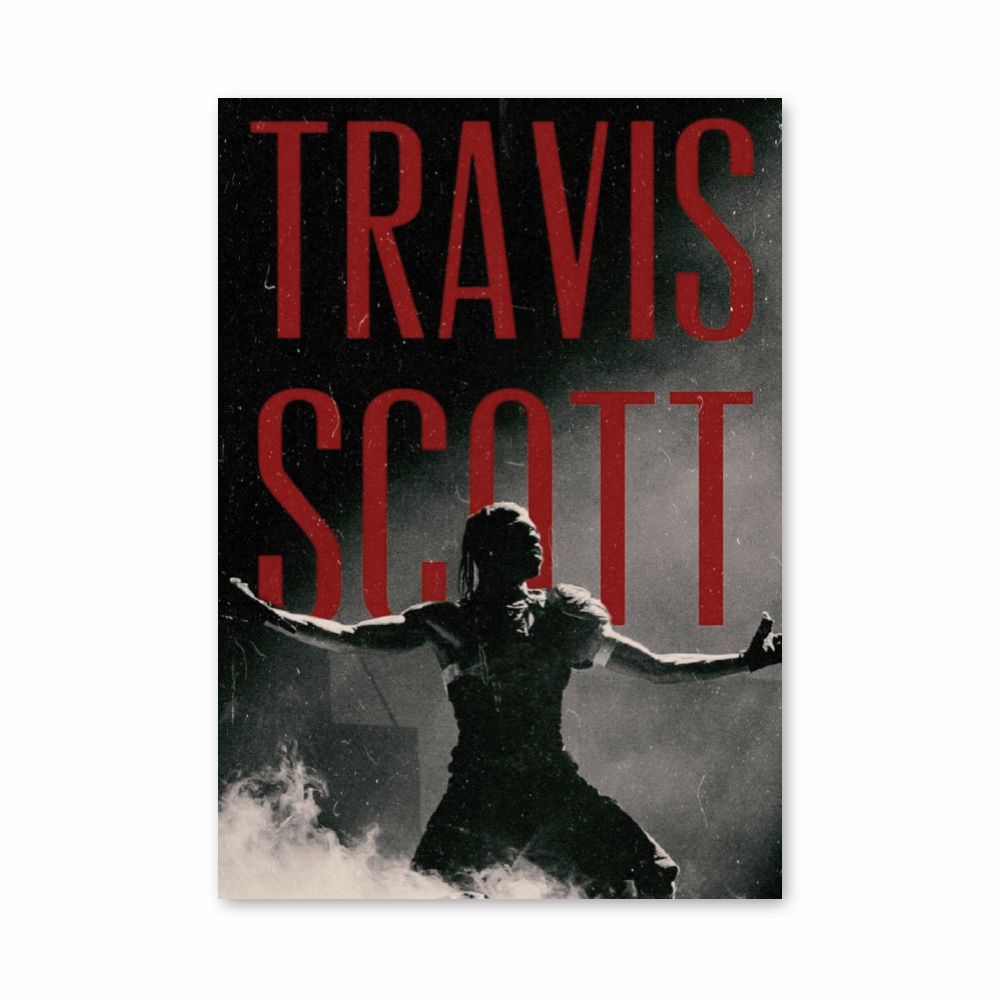 Travis Scott Red Poster