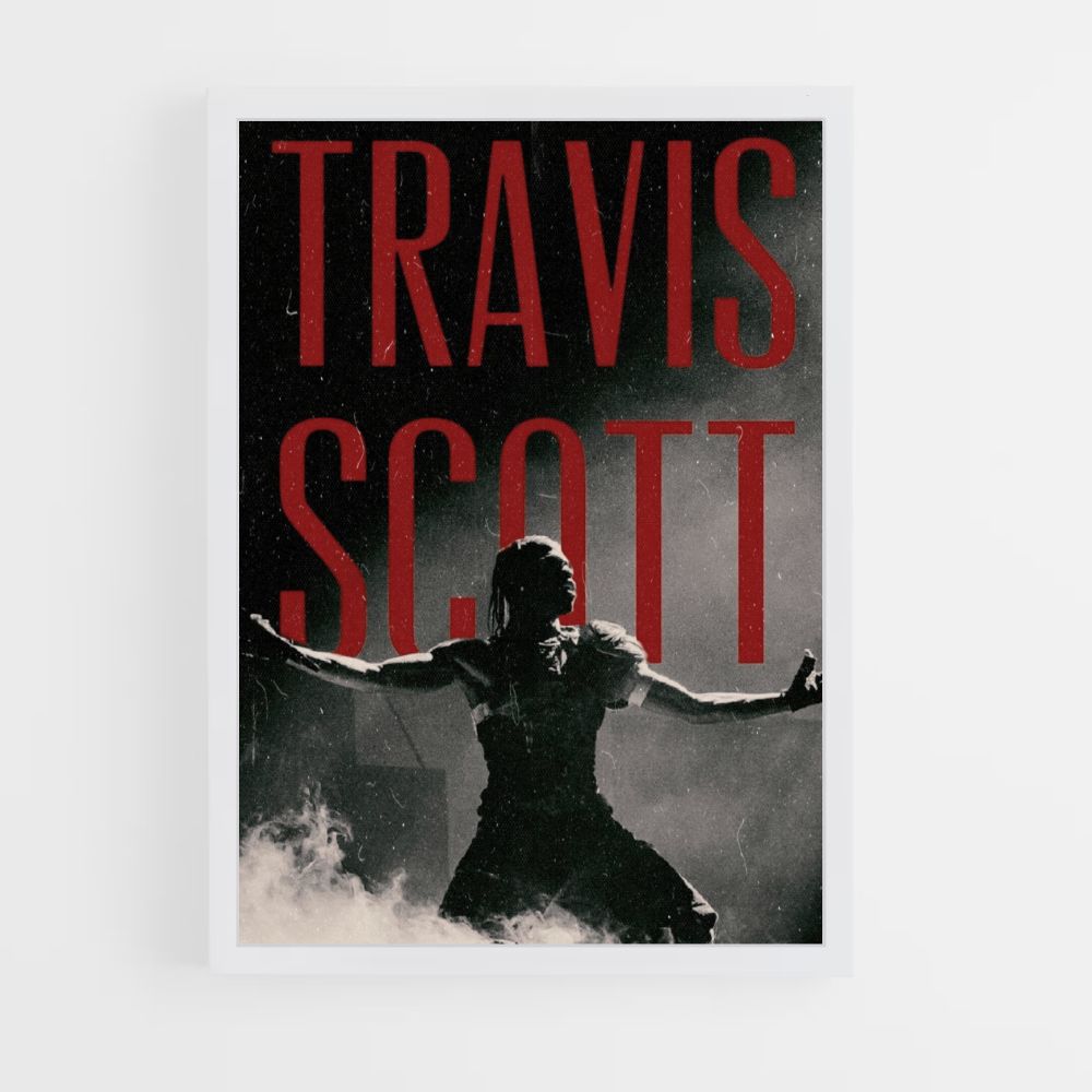 Travis Scott Red Poster