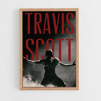 Travis Scott Red Poster