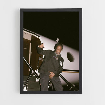 Travis Scott Private Jet Poster