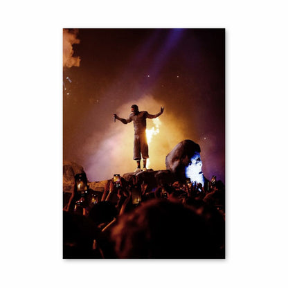 Travis Scott Flame Poster