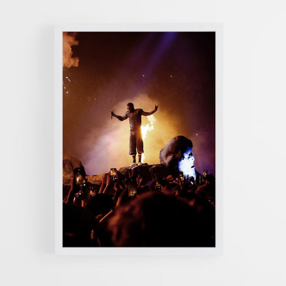 Travis Scott Flame Poster