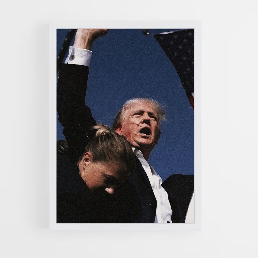 Affiche Trump-aanval