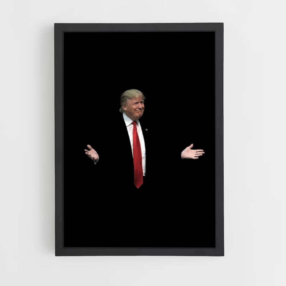 Poster Donald Trump Black